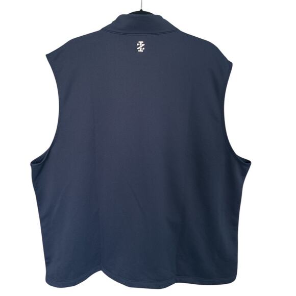 IZOD Men's Hydrashield Vest Navy Blazer Size XXL Full Zip Golf Water Repellent - Picture 4 of 8